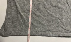 Buttoned Down Men’s Medium Gray Vneck Solid Color Shirt