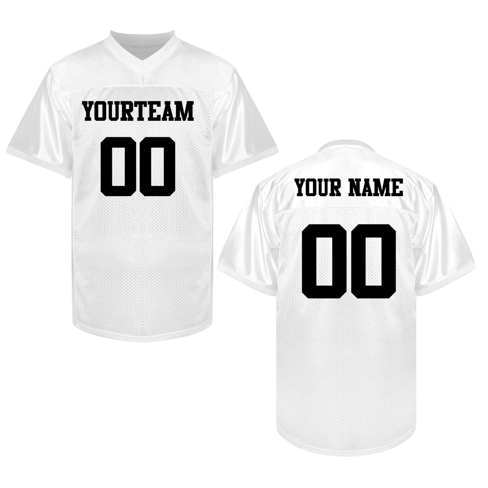 Custom Football Jersey Men Women Stitched Short Sleeve Tee Top Any Name Number gallery