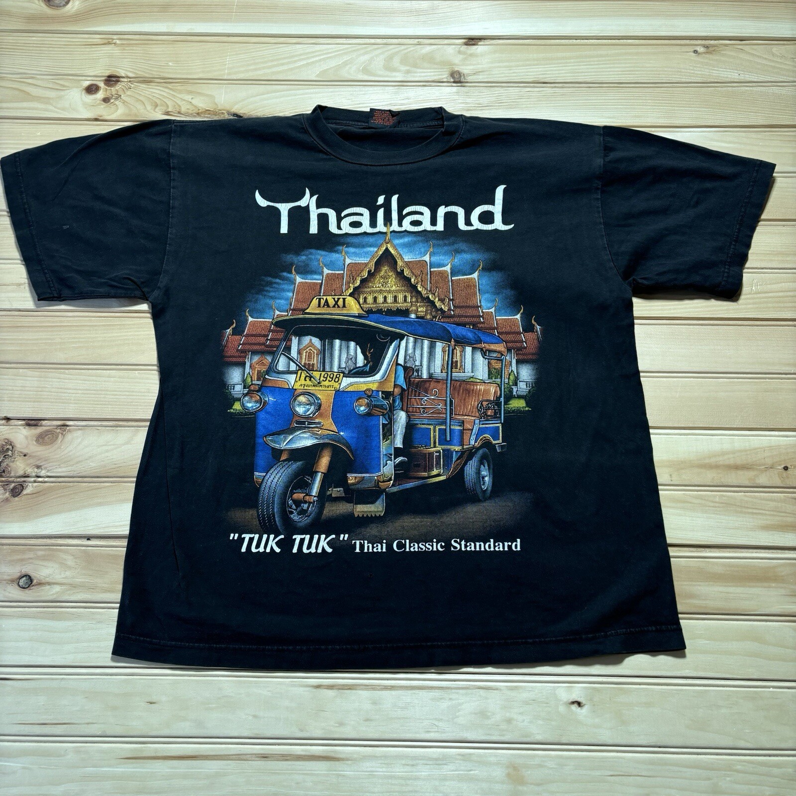 Vintage 90s Thailand Tuk Tuk Thai Classic Standard Car Shirt Size XL gallery
