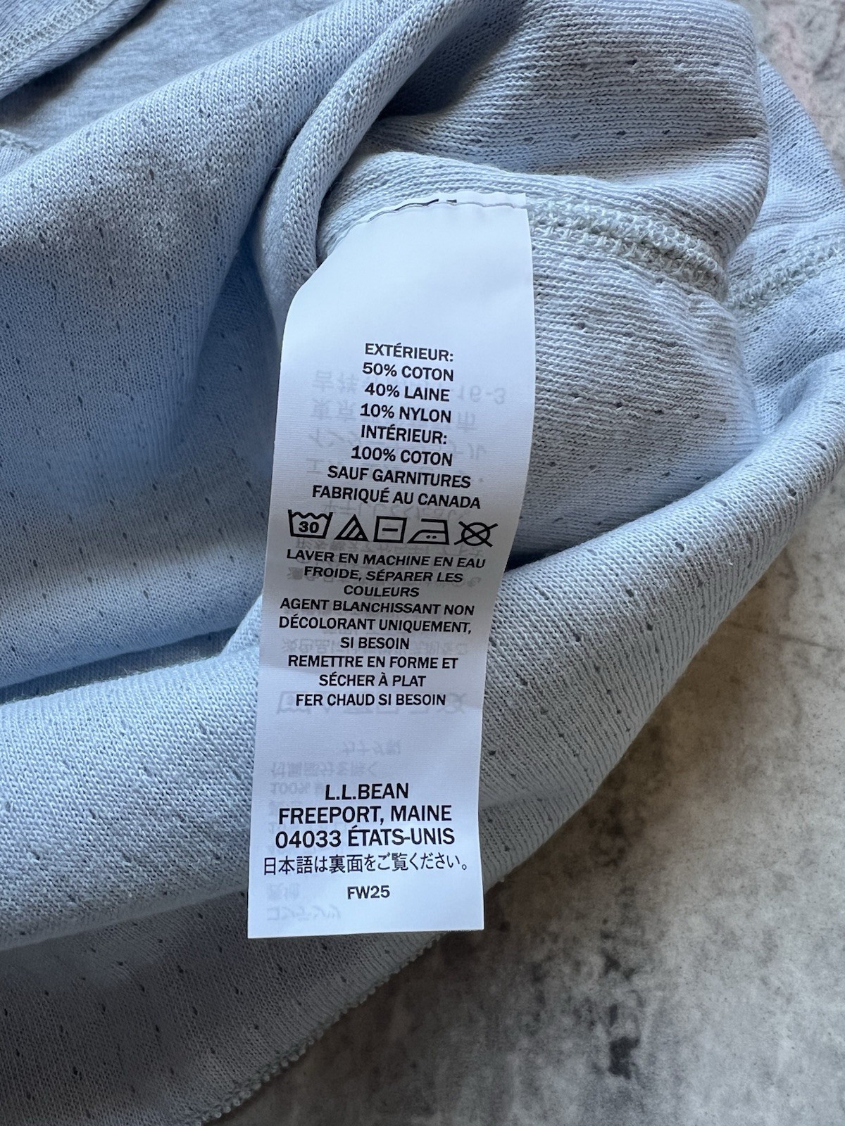 LL Bean Men's Two-Layer River Driver Henley Shirt Gray Wool/Cotton/Nylon 2XL Reg gallery