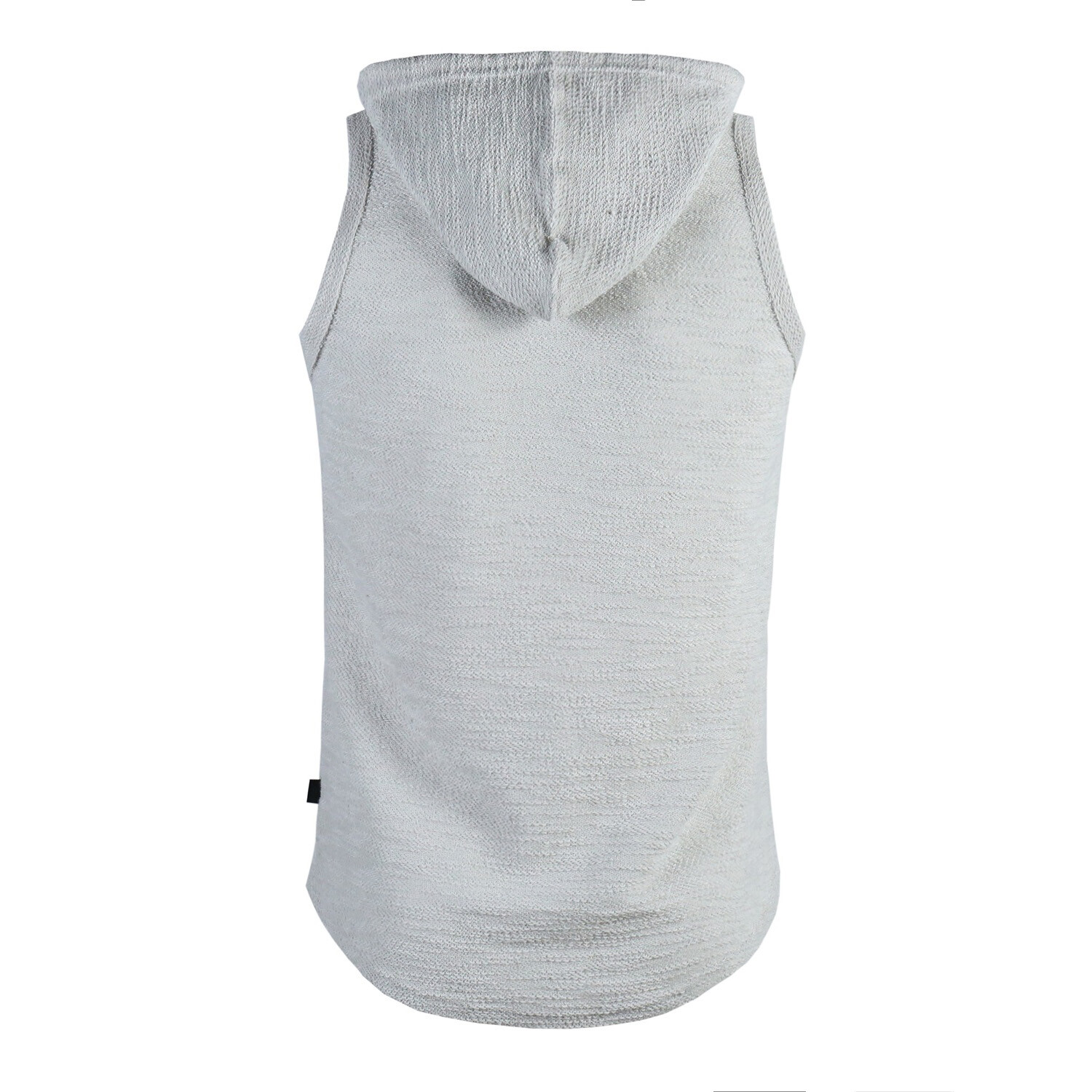 Men's Gray Hoodie Tank Top with Kangaroo Pocket Casual Everyday Look gallery