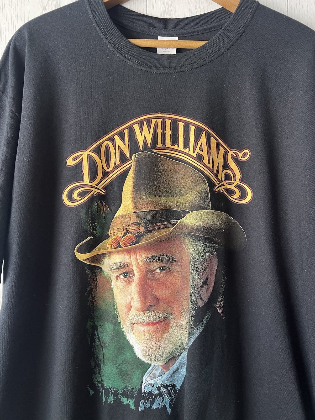 DON WILLIAMS The Gentle Giant Double Sided XL Crewneck T-Shirt Country Music gallery