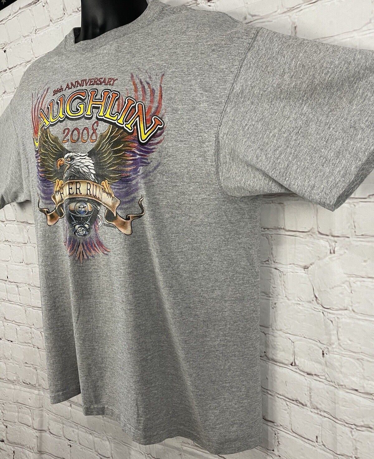 Vintage 2008 26th Anniversary Laughlin River Run T-Shirt Men's XL gallery