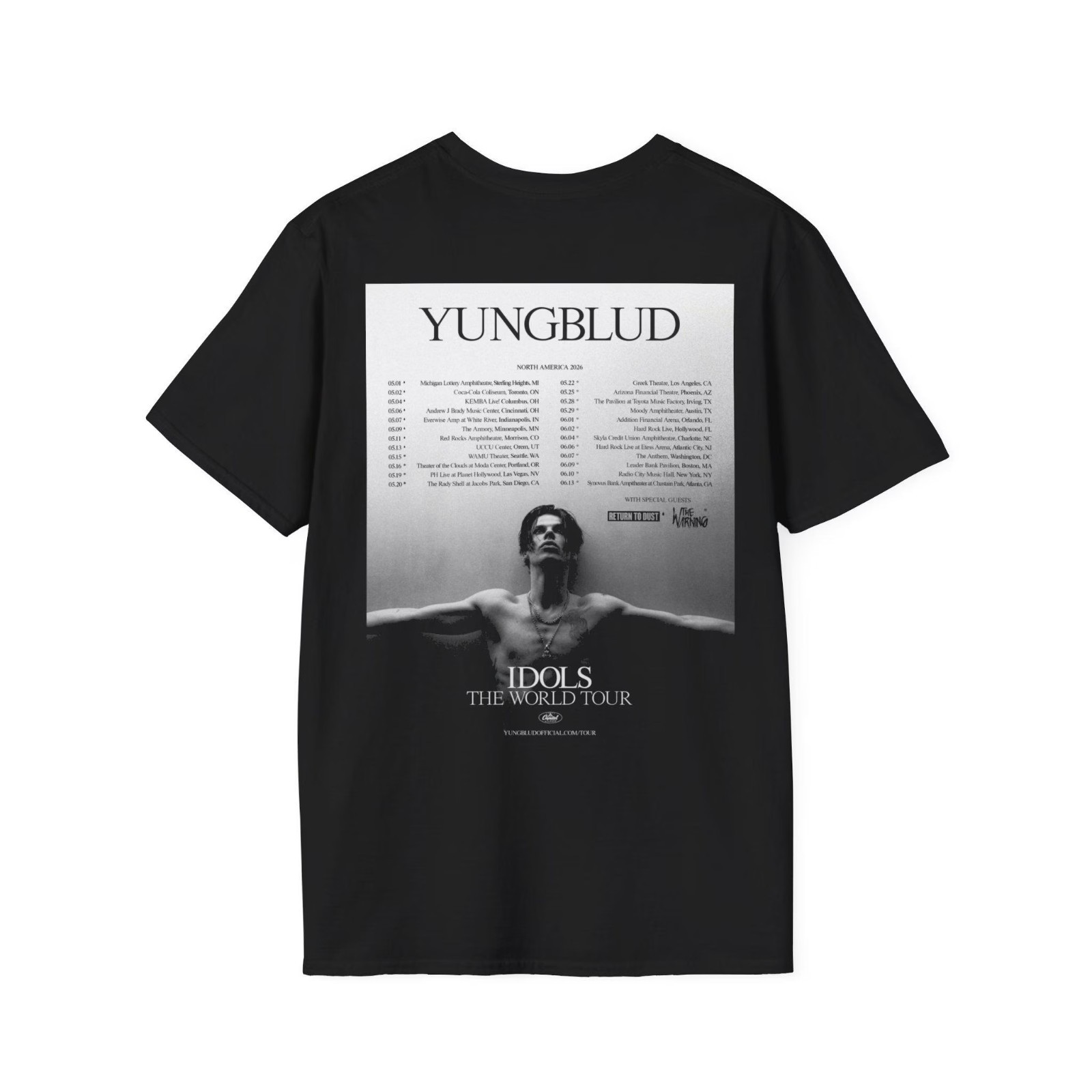 Yungblud Idols The World Tour 2026 Unisex T-Shirt gallery
