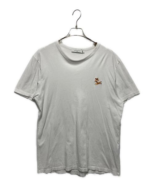 maison kitsune Chillax Fox Patch Clasic tee white GU00154KJ00