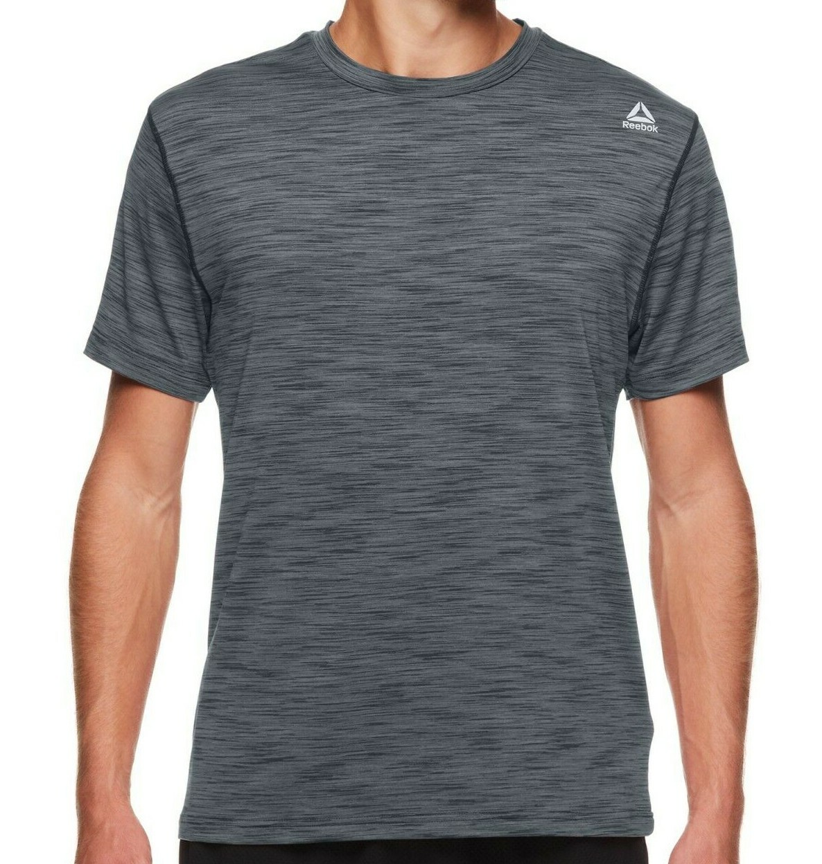 Reebok Neptune Crewneck Shirt Gym Exercise Charcoal Heather Men’s Medium-XL
