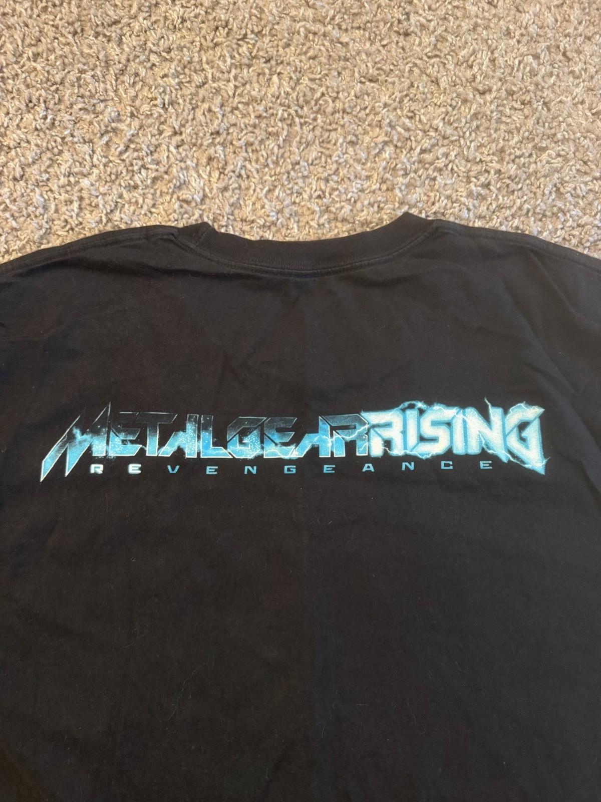 2013 Metal Gear Rising Revengeance Raiden Konami Double-Sided Black T-Shirt XL gallery