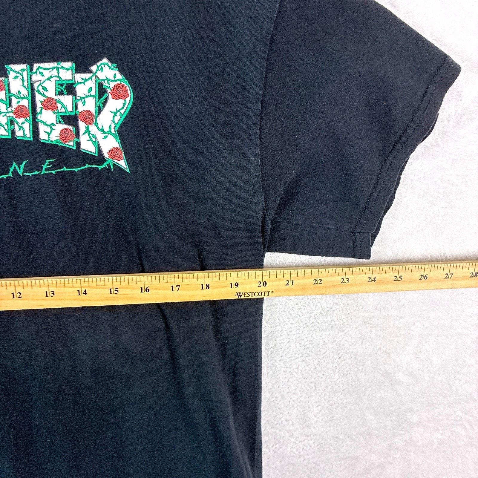 VTG Thrasher Magazine Tshirt Mens L Black Roses Thorns Skate Streetwear Y2K gallery