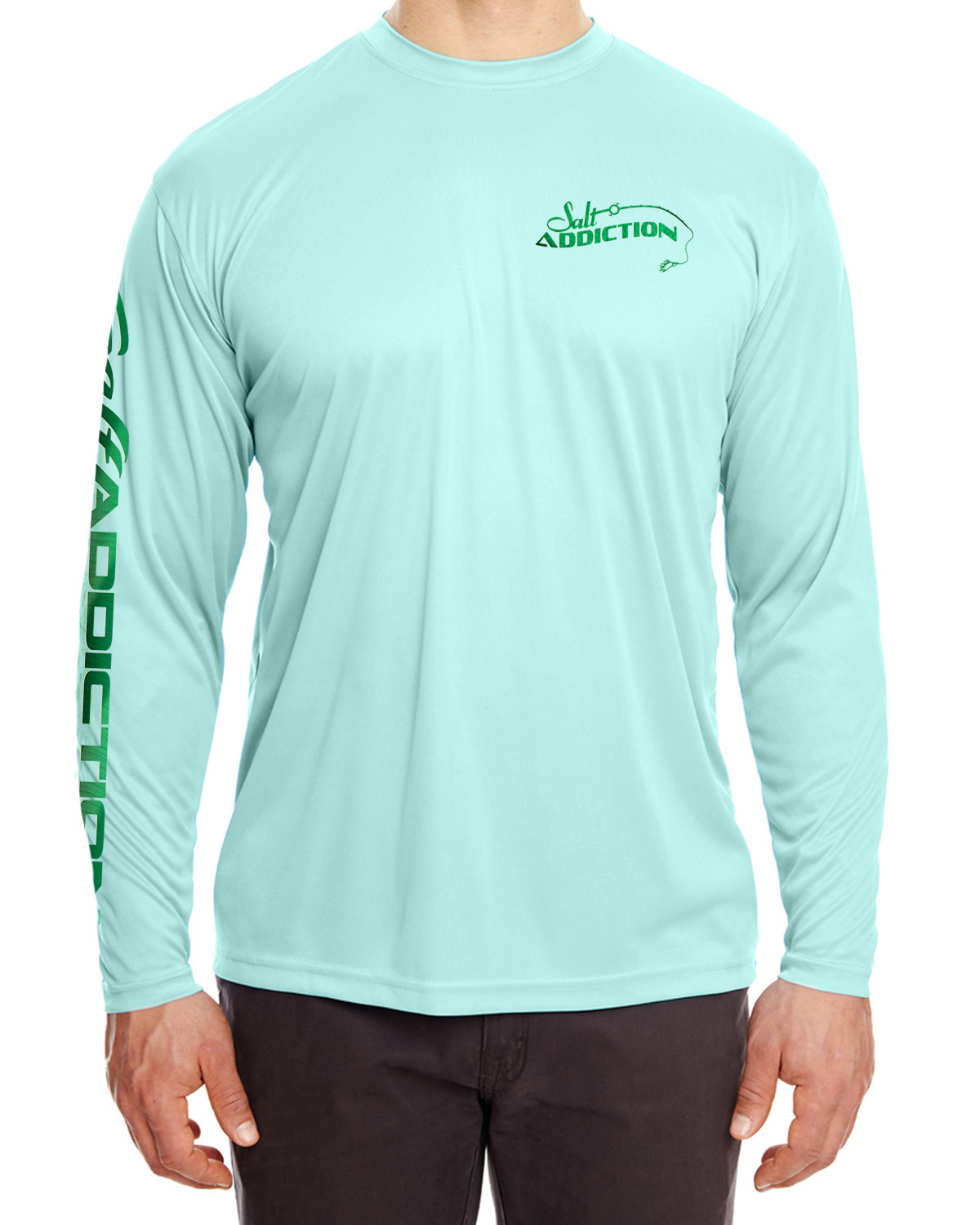 Salt Addiction t shirt microfiber Roosterfish fishing long sleeve life 30+ uv gallery