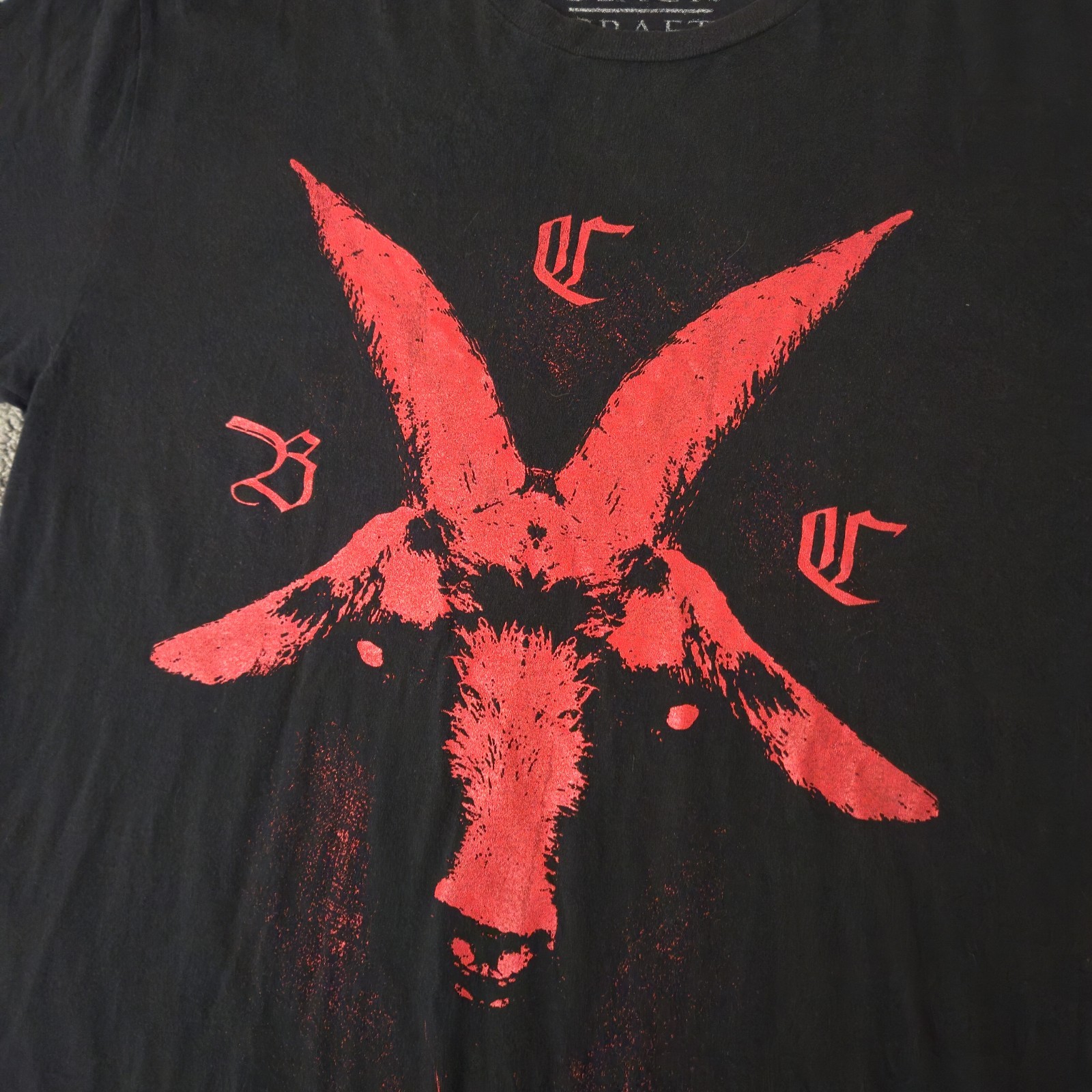 Black Craft II Cult No Gods Black T Shirt Men's Size M Grunge Dark Double-Sided gallery