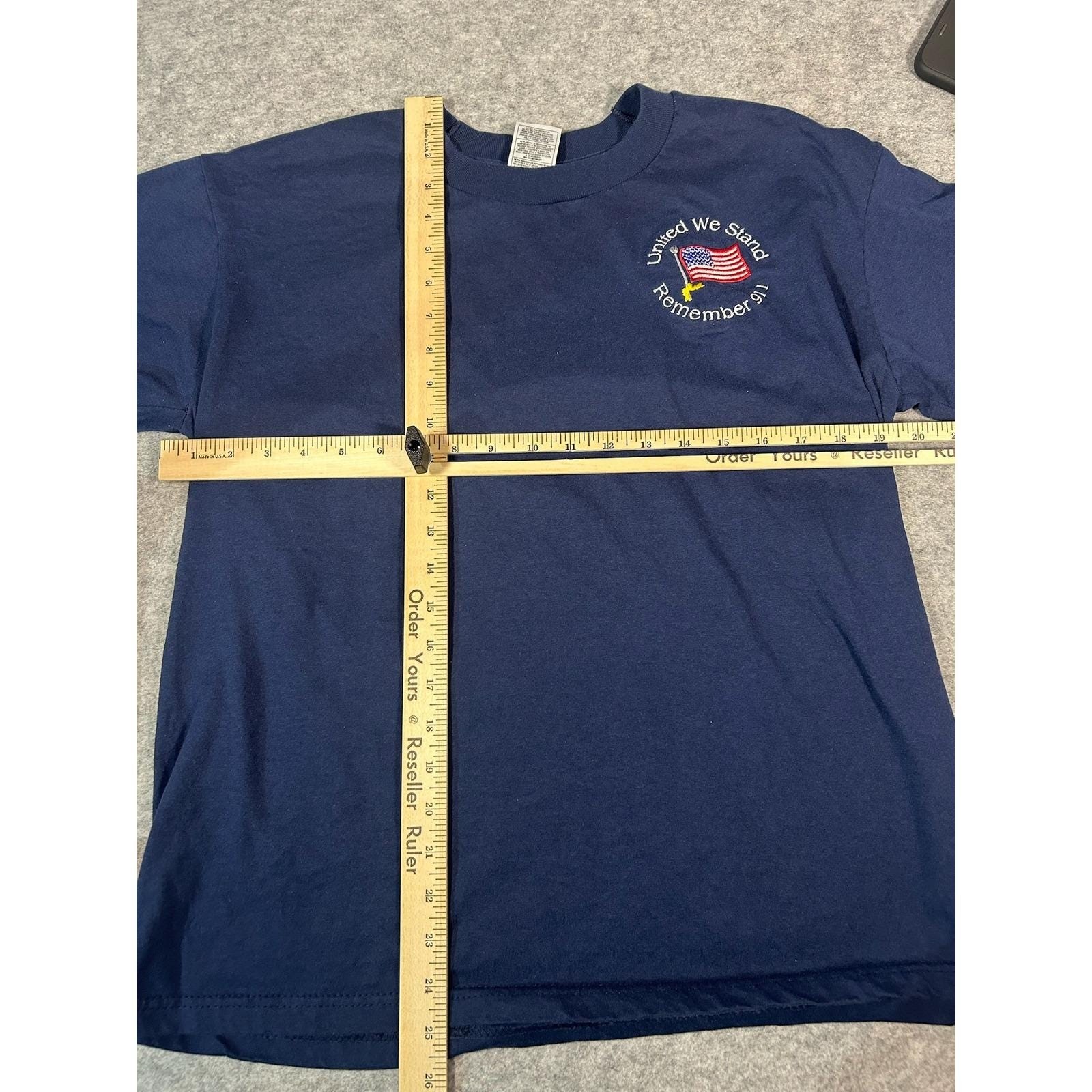 Vintage United We Stand Remember 911 Long Sleeve T Shirt Size L Navy Blue gallery