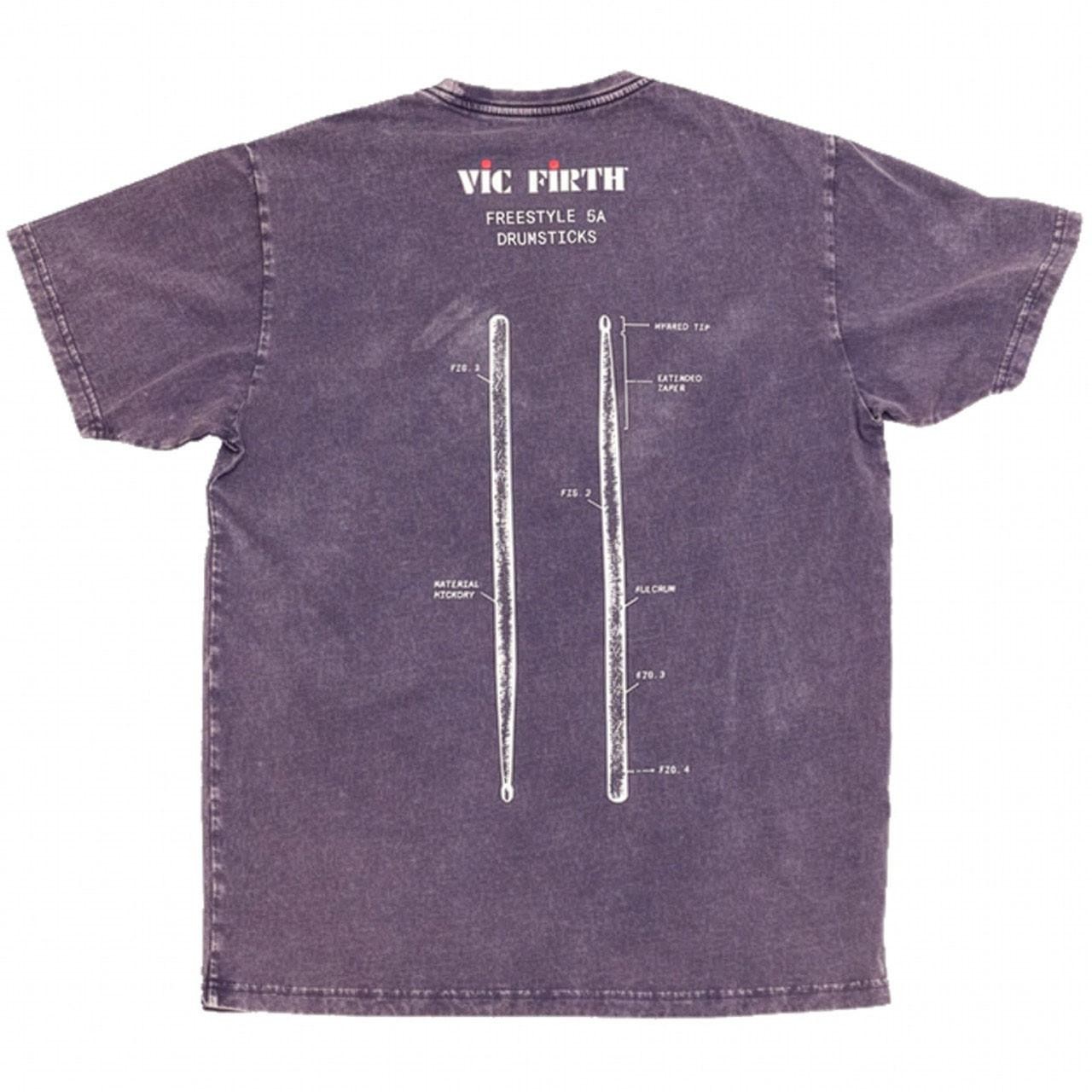 Vic Firth Limited Edition Cotton Technical T-Shirt - Washed Purple gallery