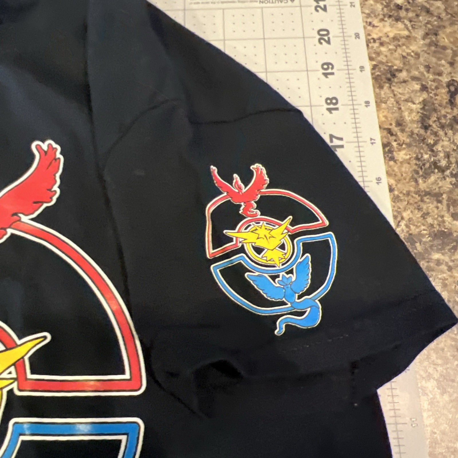 Pokemon Go Team Valor Team Mystic Team Instinct Pokeball T shirt Black S Small gallery