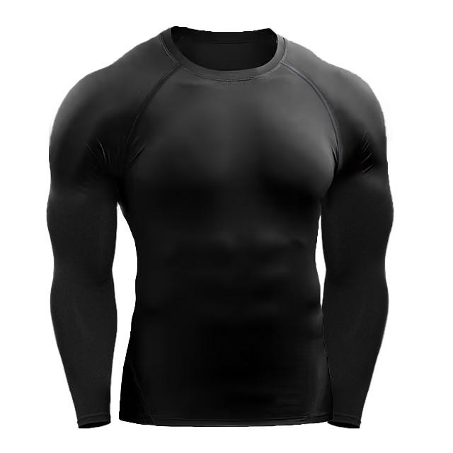 Compression Long Sleeve T Shirt Men Elastic Training T-shirt Gym Fitness Workout