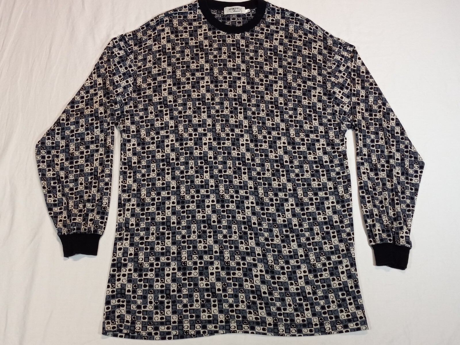 Men XL Tall Mondo Di Marco 100% Rayon Italian Long Sleeve T-Shirt gallery