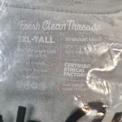 NEW Fresh Clean Threads Mercury Green Tall Crew Neck T-Shirt 3X-Large Tall Soft