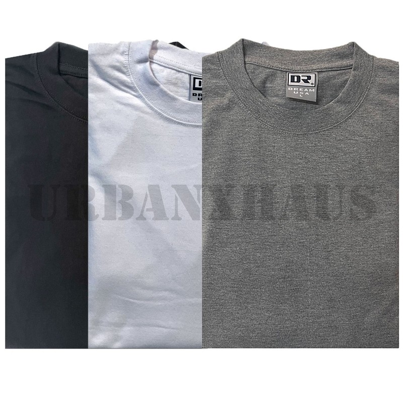 DREAM USA SHORT SLEEVE HEAVY-WEIGHT T SHIRT (S-5XL) *3 PACK