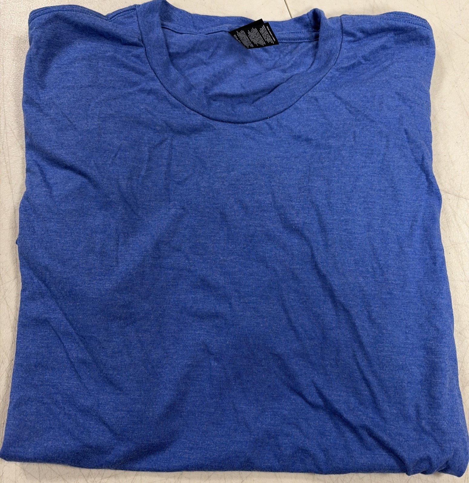 District Perfect Tri DTG Crew-Neck Adult T-Shirt Short Sleeve Blue Size L New gallery
