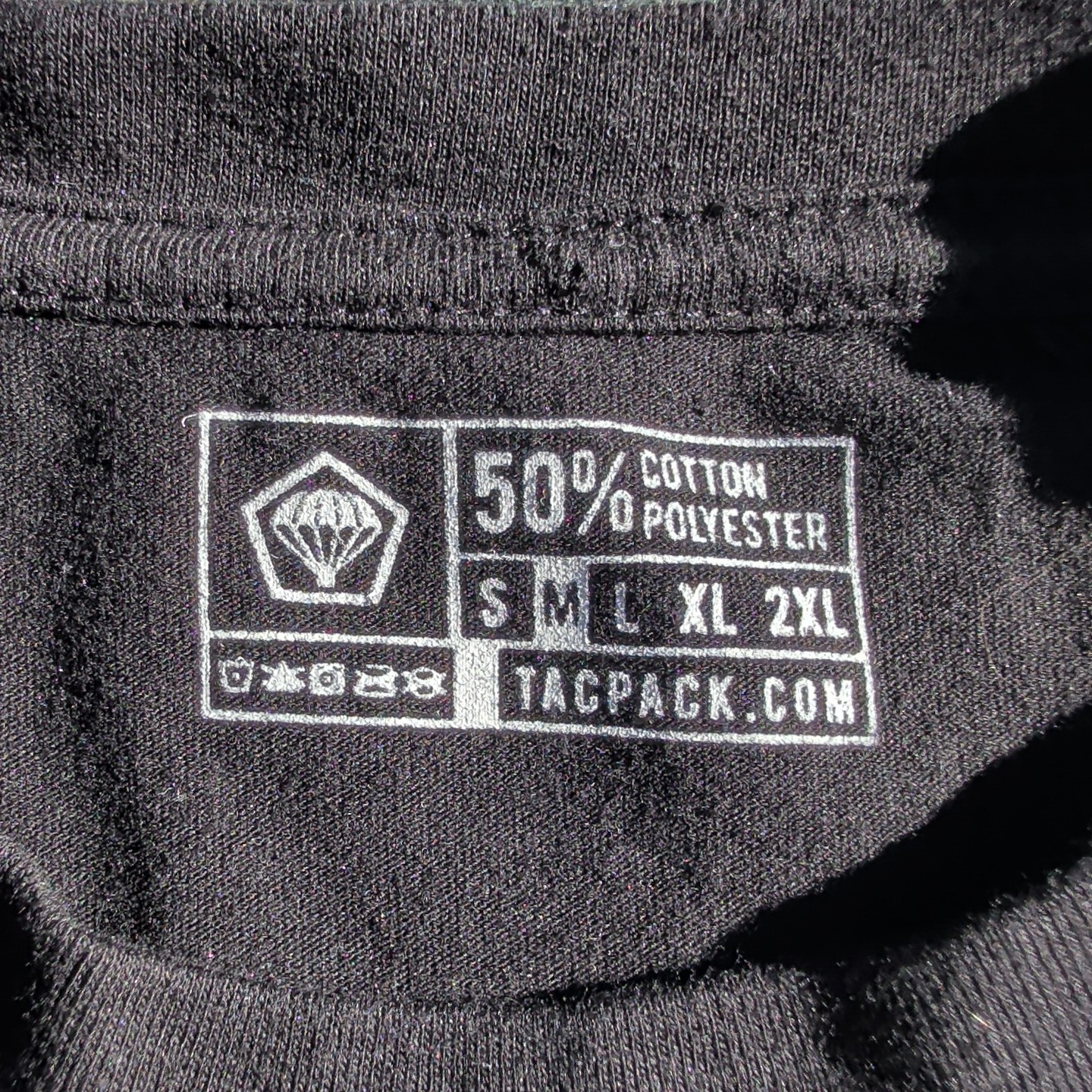 Men's Medium Tacpack T-Shirt Black Short Sleeve Tactical Gear gallery