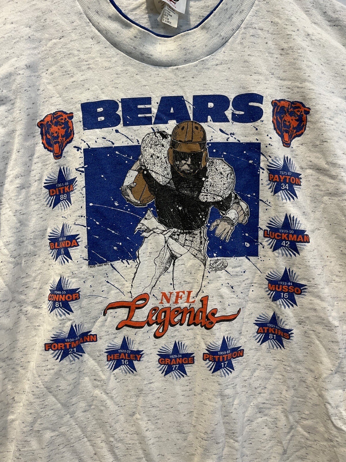 Vintage Chicago Bears NFL Legends Shirt Single Stitch Large gallery