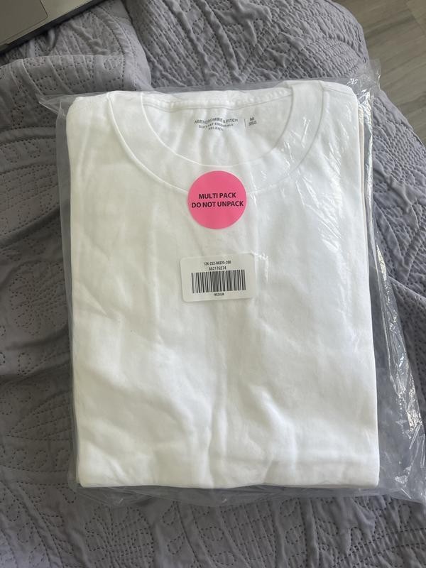 Abercrombie & Fitch Relaxed Essential Tees 7-Pack size L, M, S 100% Cotton #I0-2 gallery