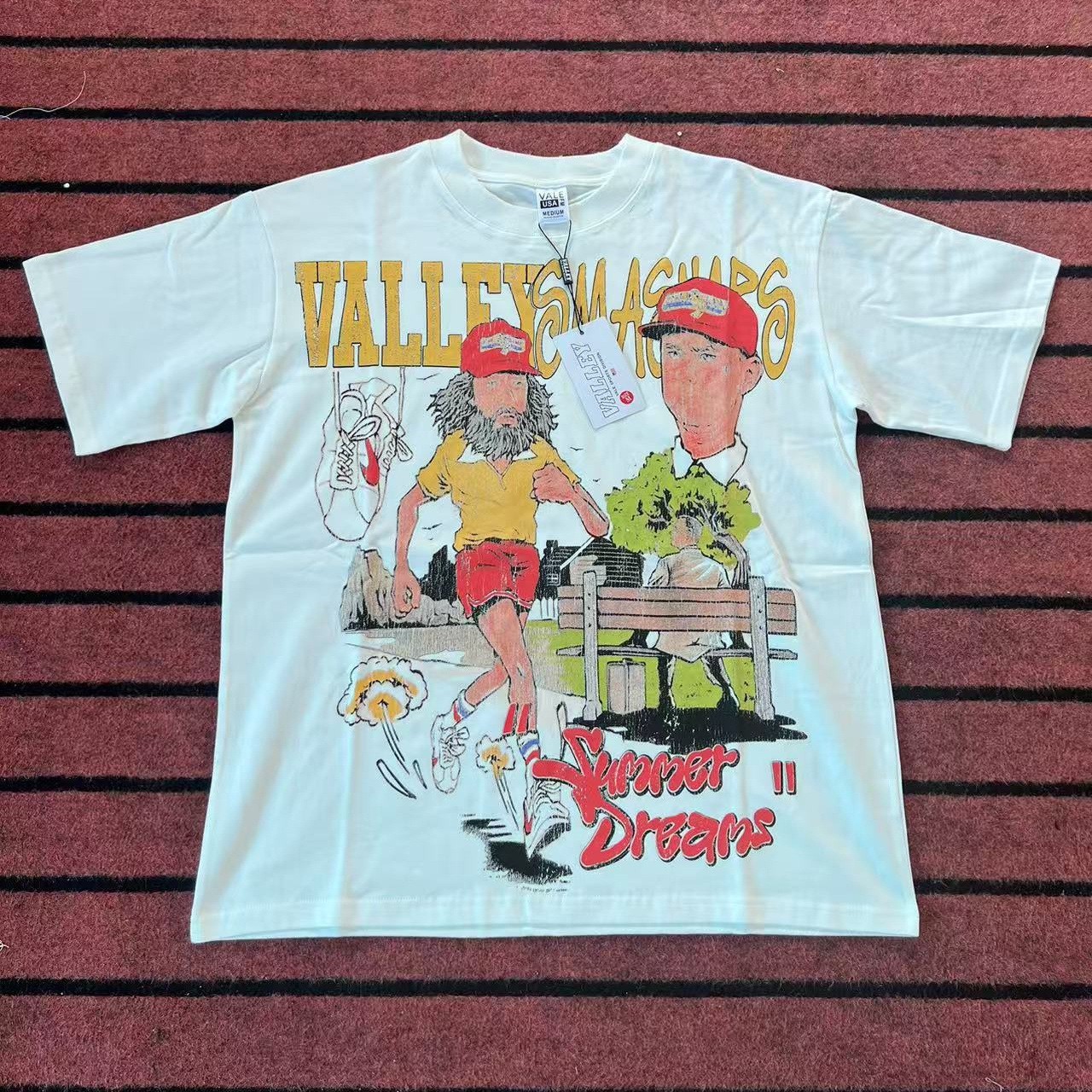 Vale Forever Loose and casual washed and distressed T-shirt gallery