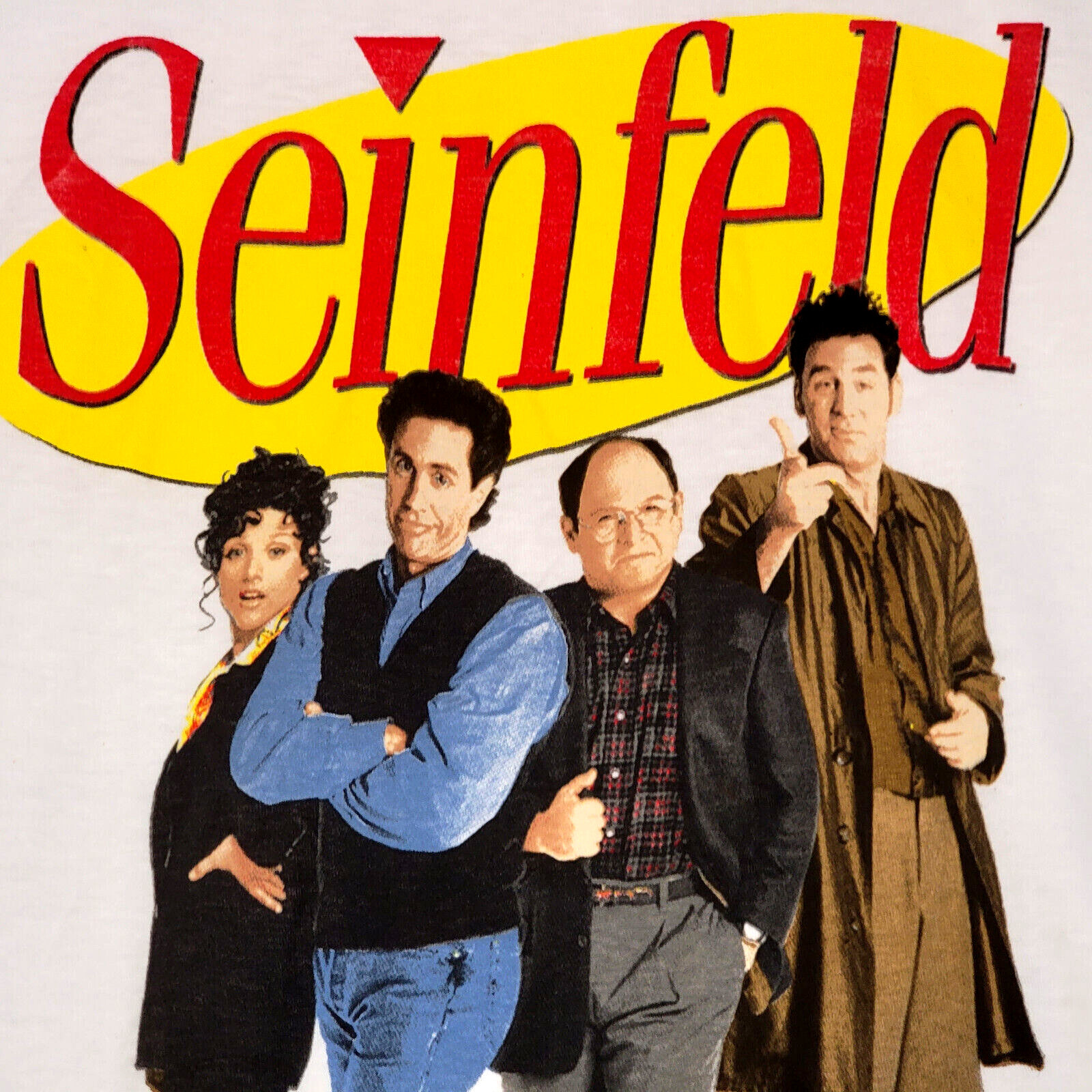 SEINFELD Shirt Mens 2XL XXL White Cast JERRY KRAMER GEORGE Casual NWT gallery
