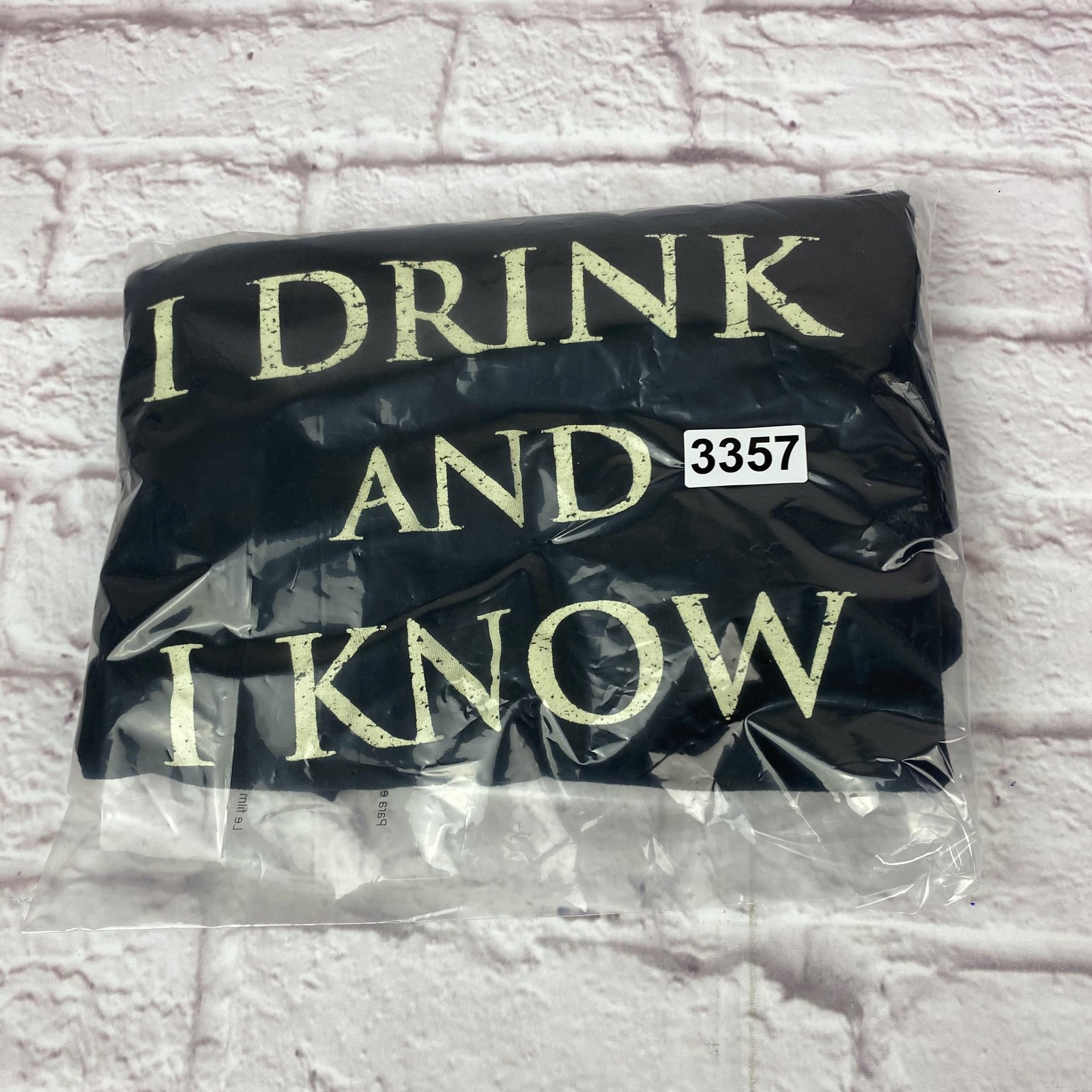Game of Thrones Shirt Mens XL Black I Drink And I Know Things Graphic Tee Quote gallery