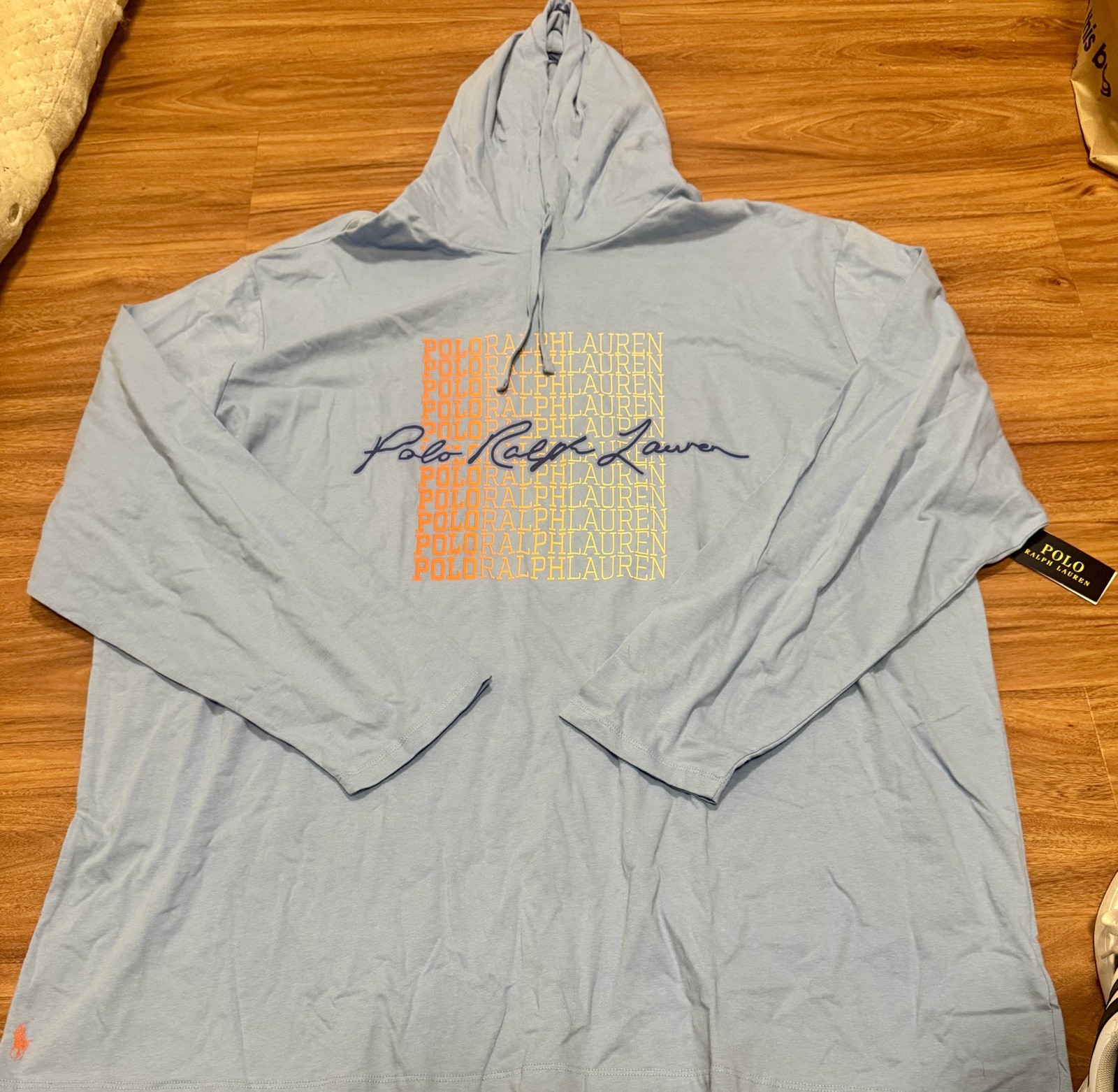 POLO RALPH LAUREN Hoodie Shirt 3XLT Tall Mens NEW w/tags BIG THIN Horse 3XL Pony gallery