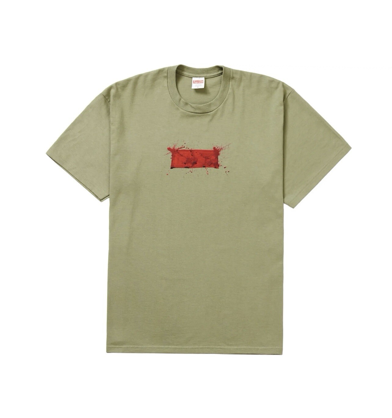 Supreme Ralph Steadman Box Logo Tee Light Olive Size: XXL