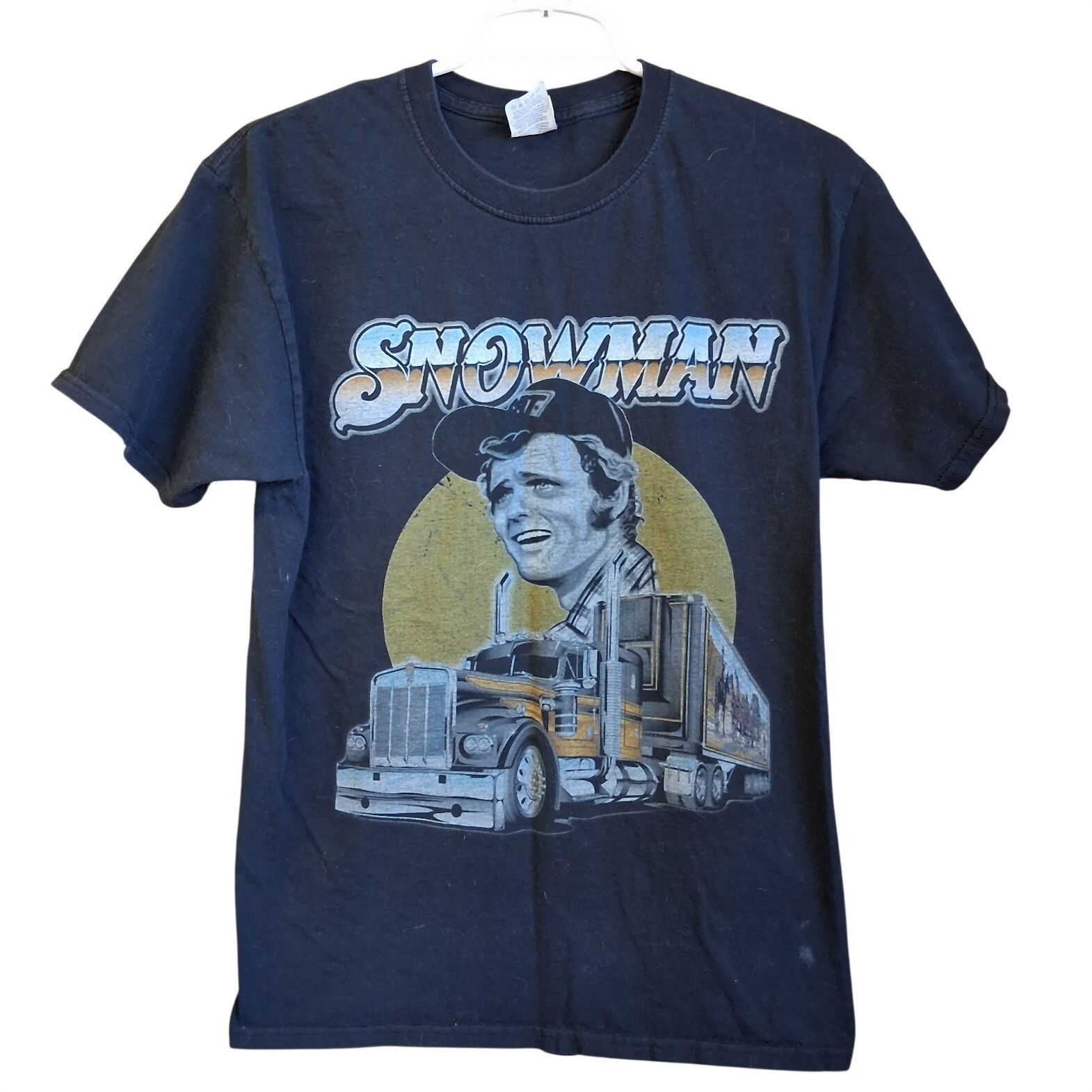 Smokey and the Bandit Jerry Reed “Snowman” Graphic Tee Black Small Faded GUC