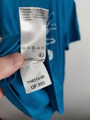 LACOSTE RYDER CUP 2XL (SIZE 7) BLUE T SHIRT USED VERY GOOD CONDITION