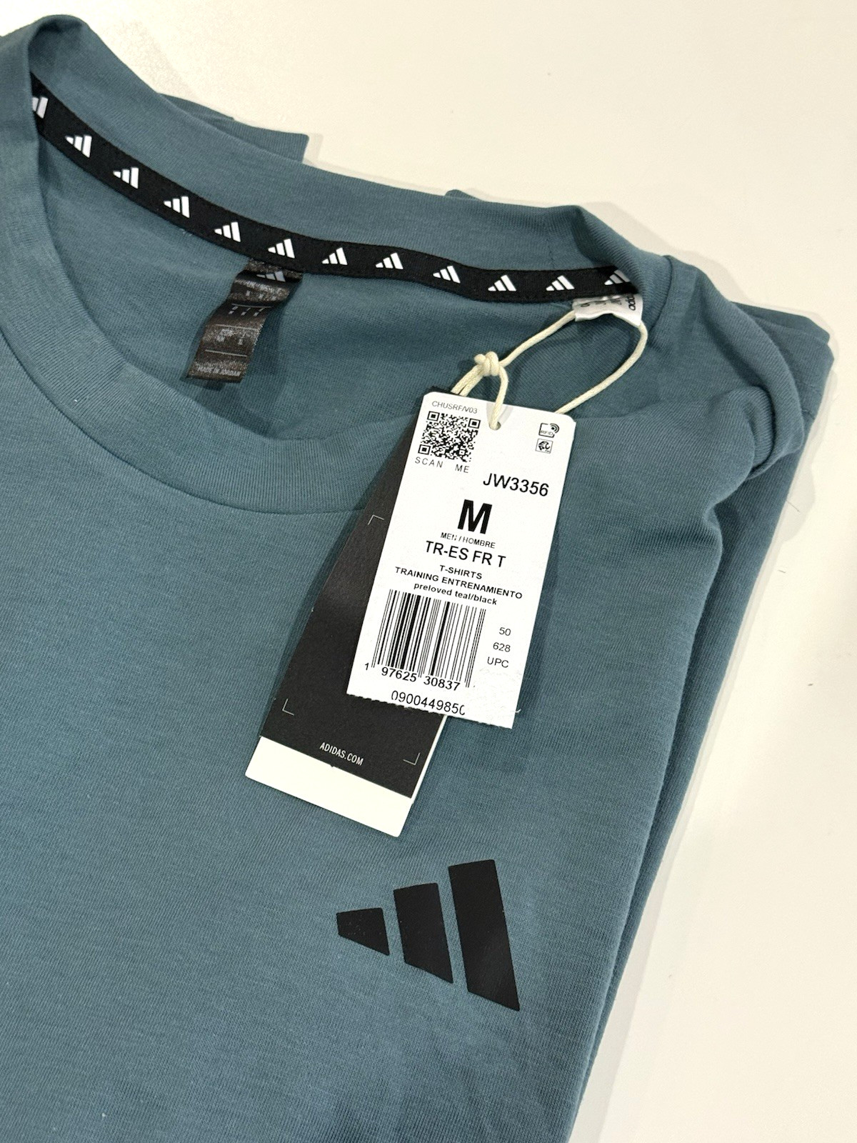 Adidas Men's Train Essentials FeelReady T-Shirt Size M Preloved Teal/Black New gallery