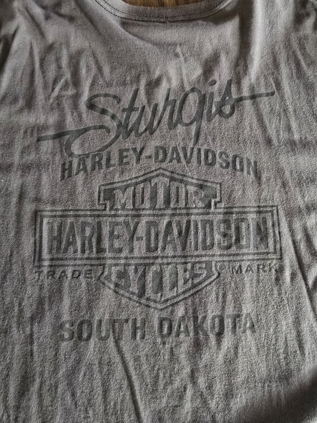 Harley Davidson Sturgis 75th Anniversary T Shirt Gray 3XLT. See Measurements gallery