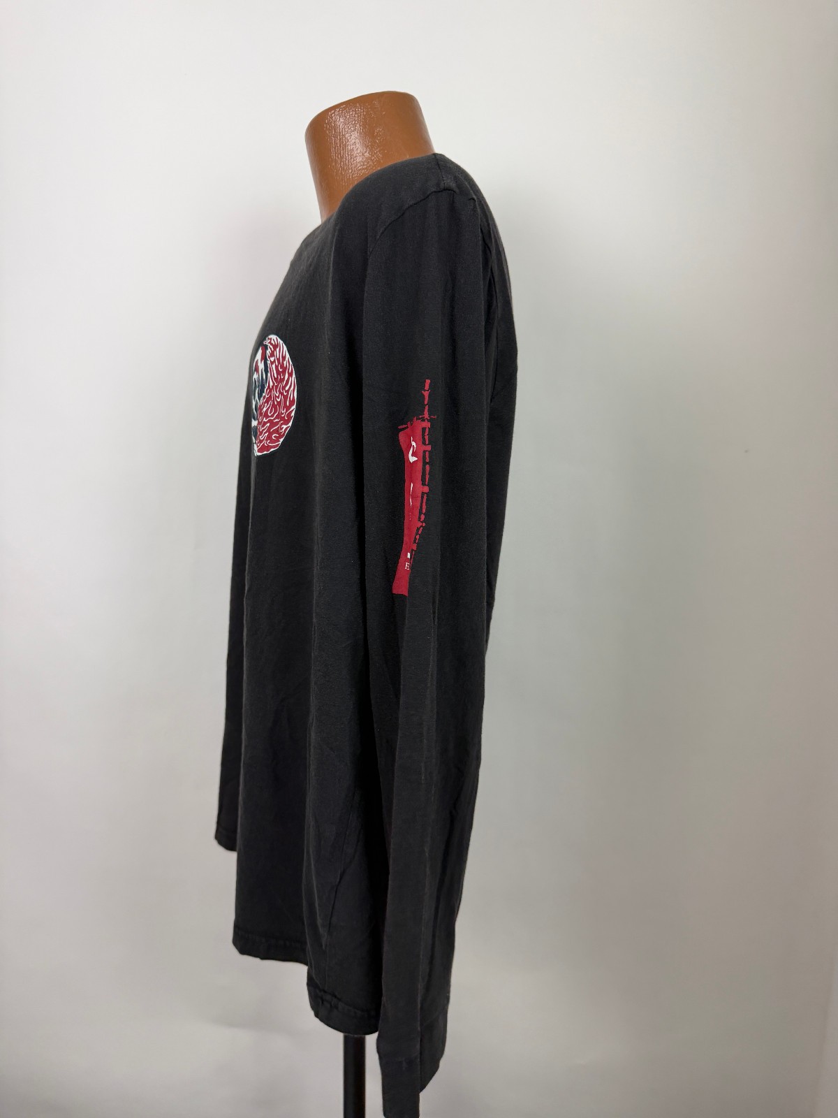 Carbon2Cobalt Shirt Men XL Fire Earth Ying Yang Graphic Long Sleeve Charcoal gallery