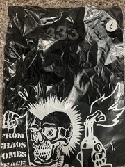 Half Evil 333 Graphic T-Shirt Tee Black Size Large