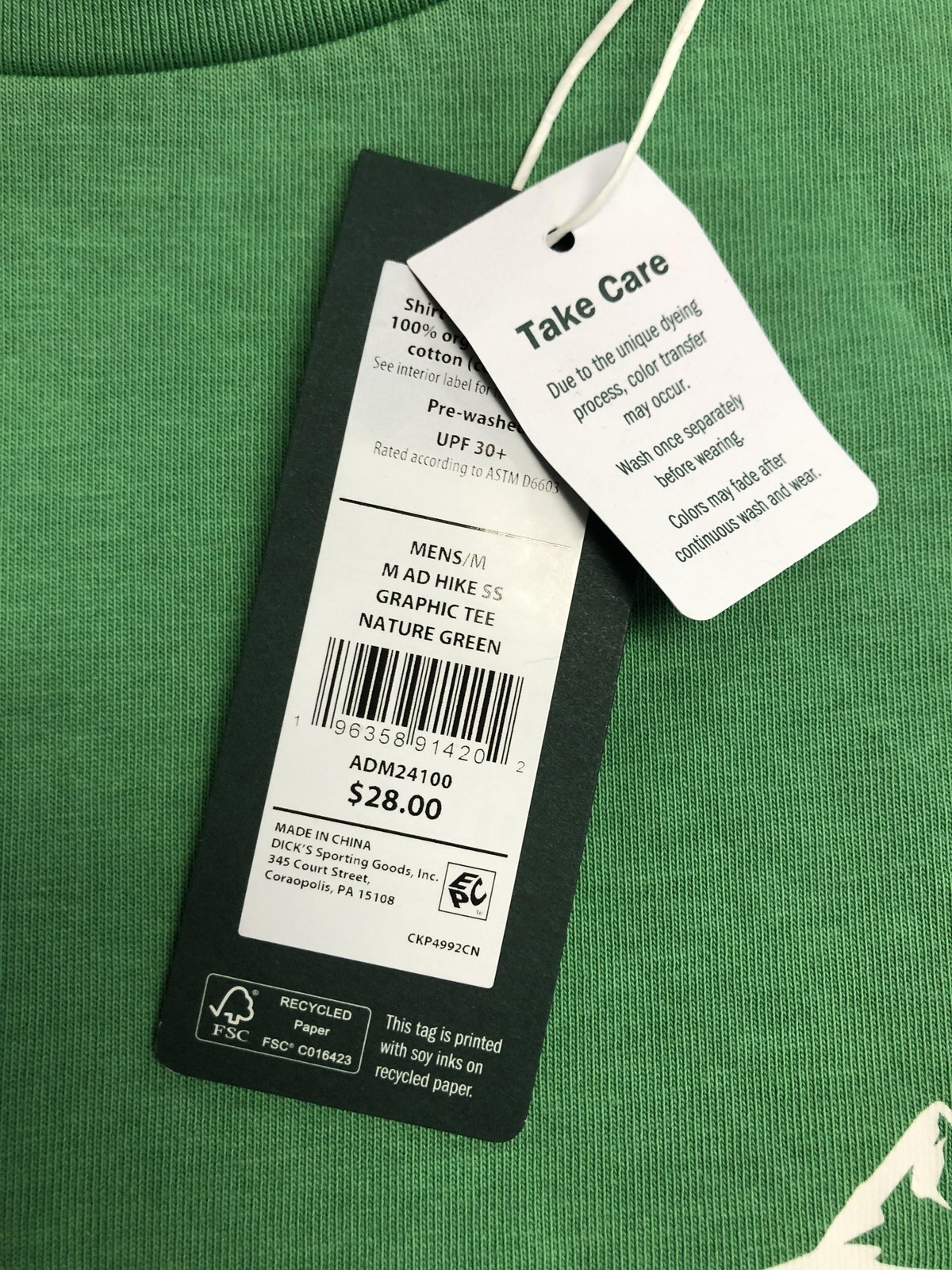 Alpine Design Shirt Mens Medium Green AD Hike Graphic Tee UPF 30+ Outdoor Nature gallery