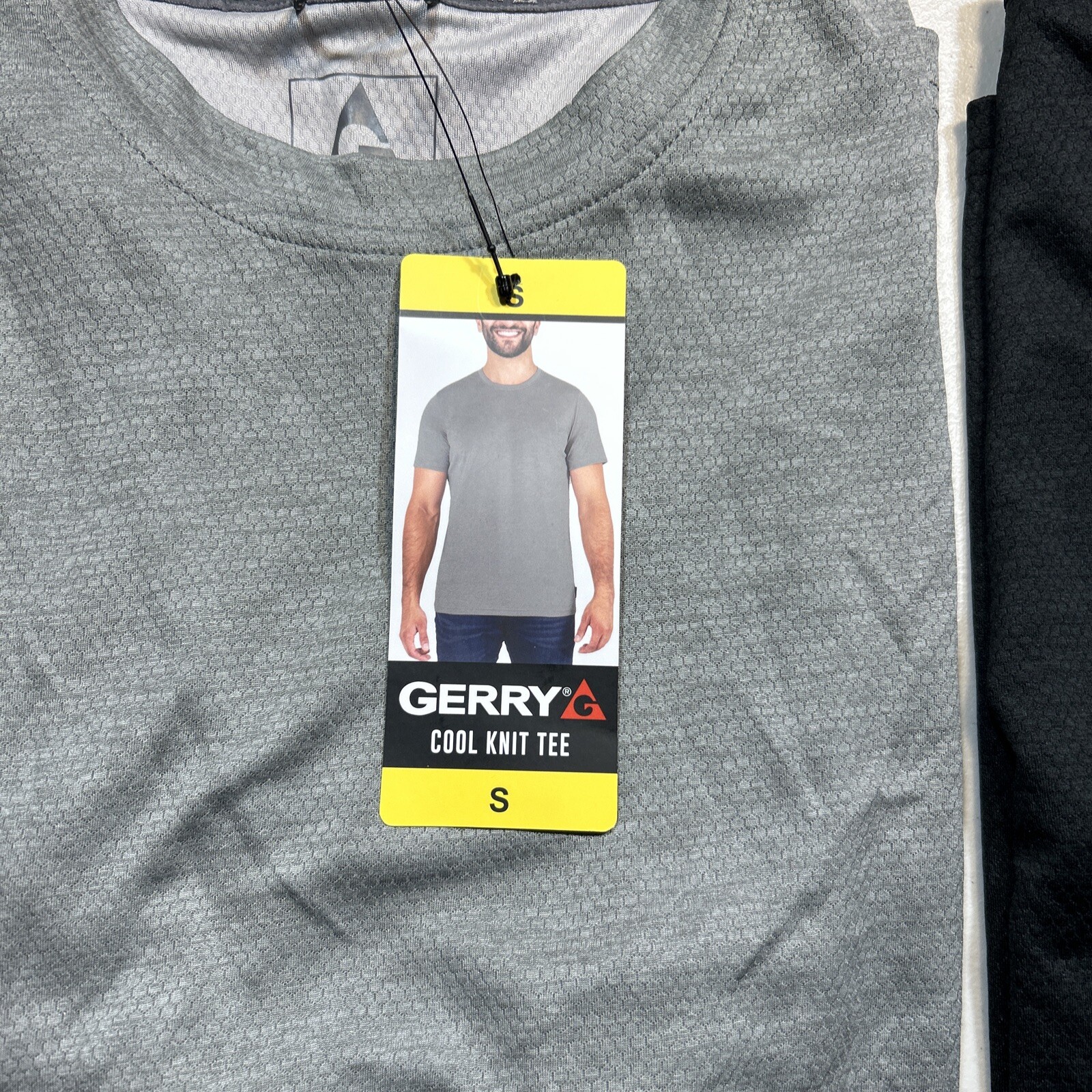 LOT OF 2 Gerry Men's Light Weight Cool Knit Tees Gray | NWT Size S gallery