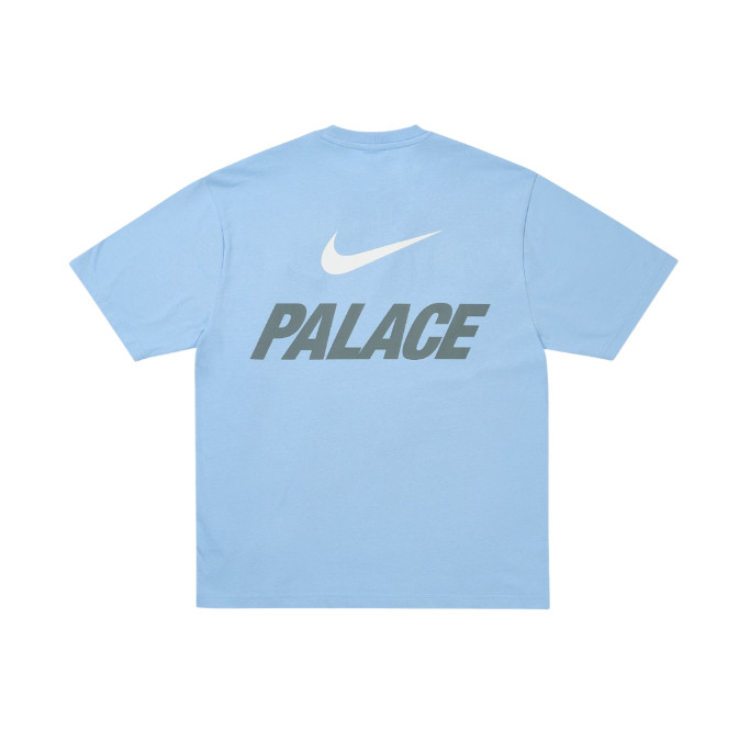 Nike Palace x Nike Font Swoosh T-Shirt Sky Blue 26SS gallery