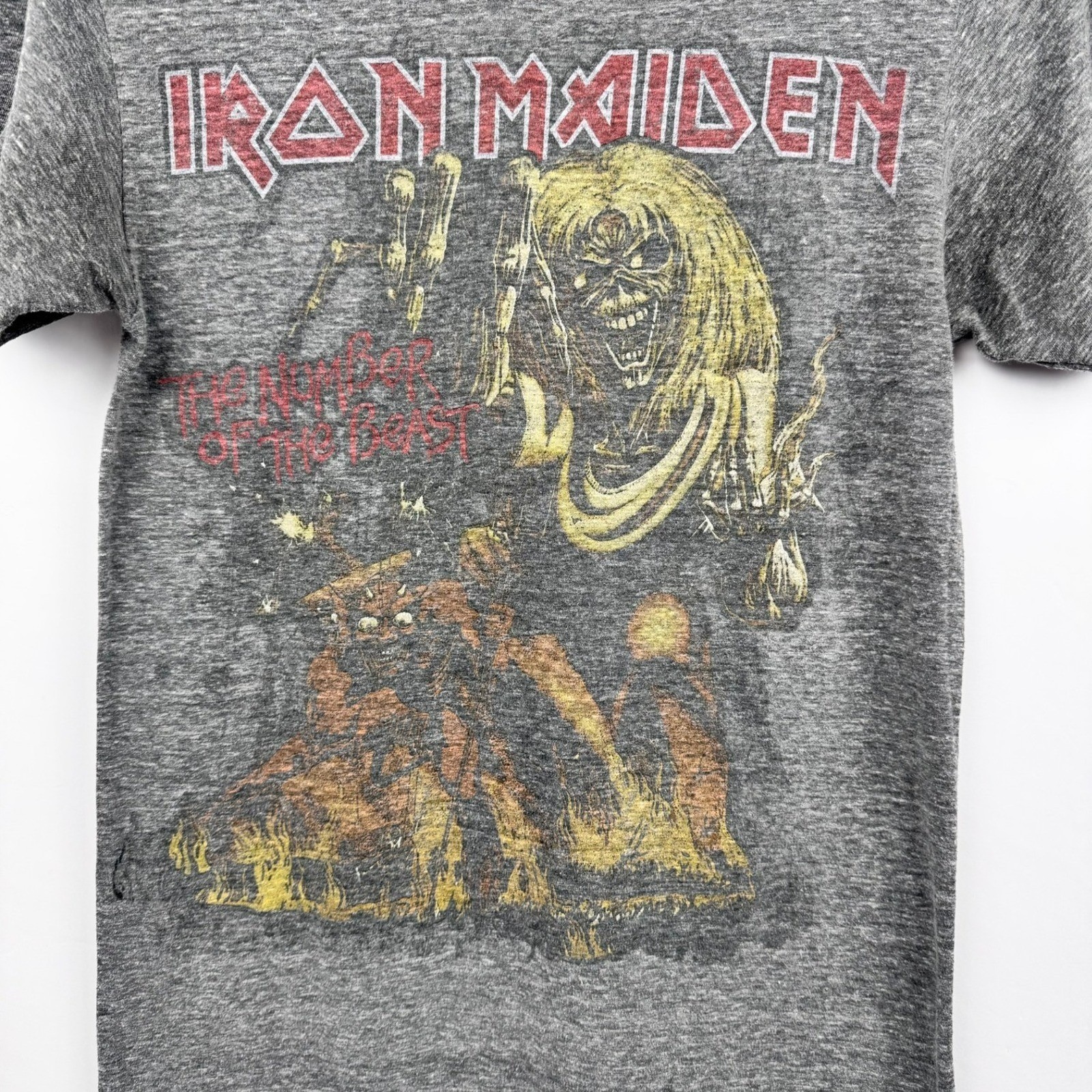 Iron Maiden Eddie Number of the Beast Graphic Tee Tri-Blend 38" Chest gallery