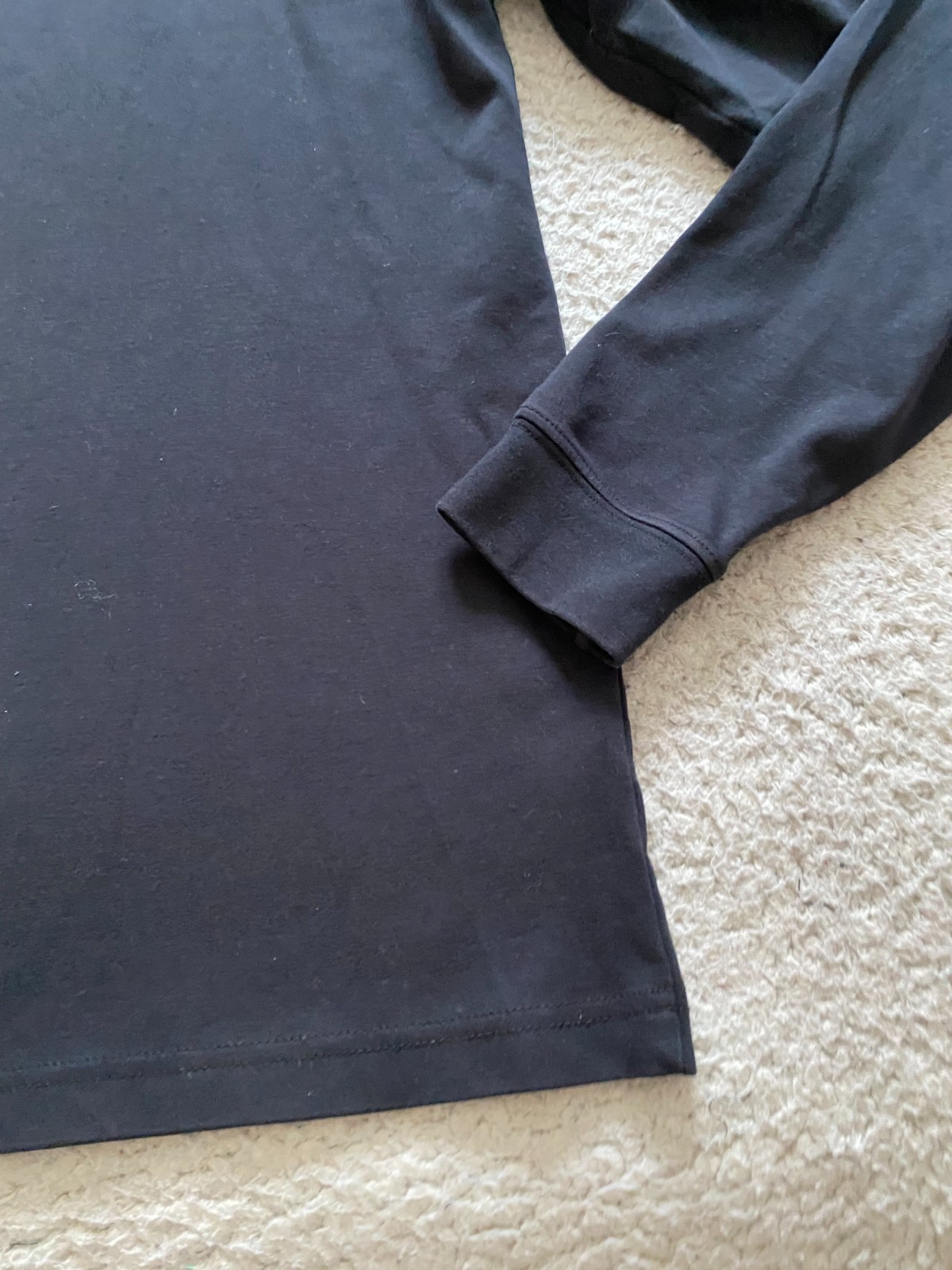 L.L. Bean Men Long Sleeve High Neck T-Shirt Black Size S gallery