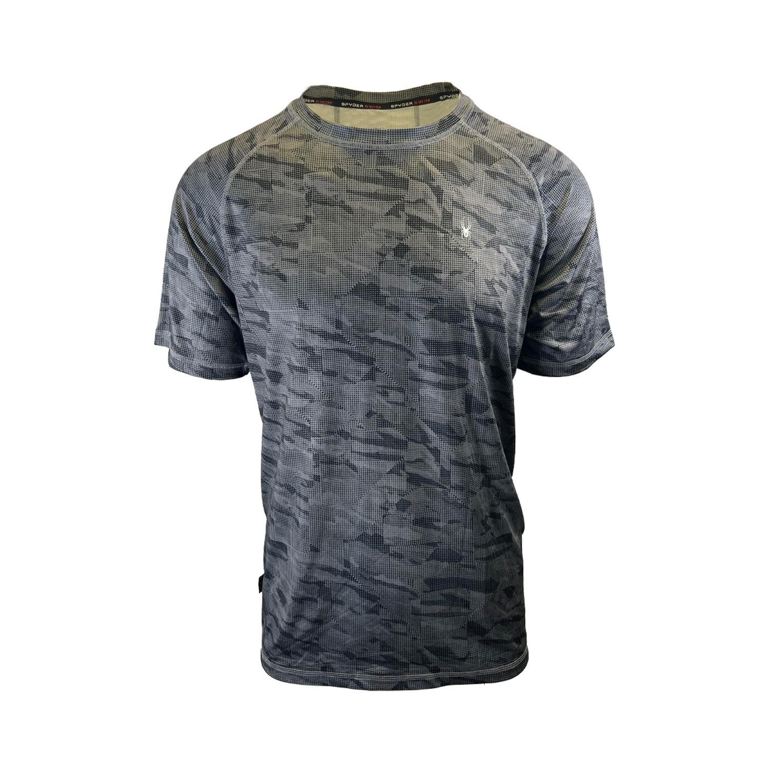 Spyder Swim Men's Camo T-Shirt Rashguard Surf - Sand - Sun Short Sleeve gallery