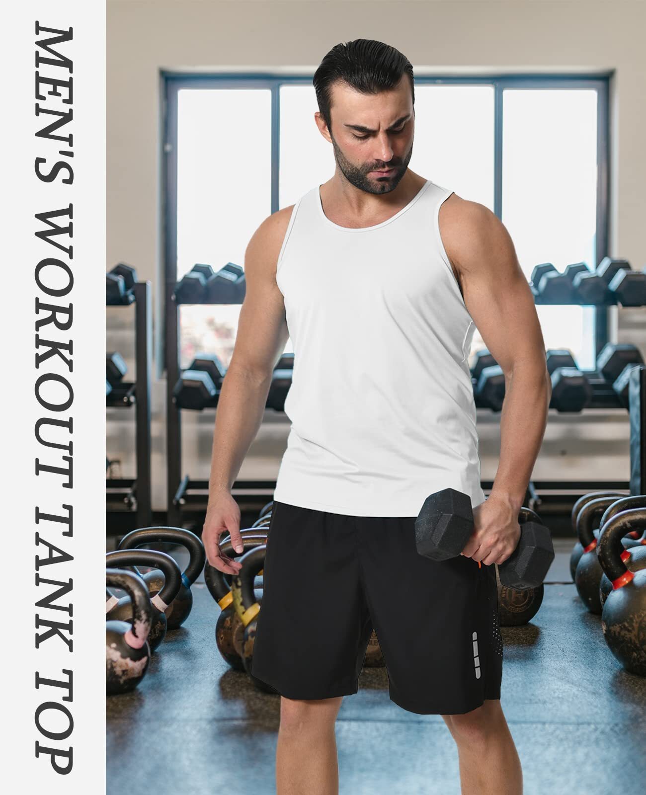 Men's Tank Tops Sleeveless Muscle Tee Gym Bodybuilding Athletic Workout Casual T gallery