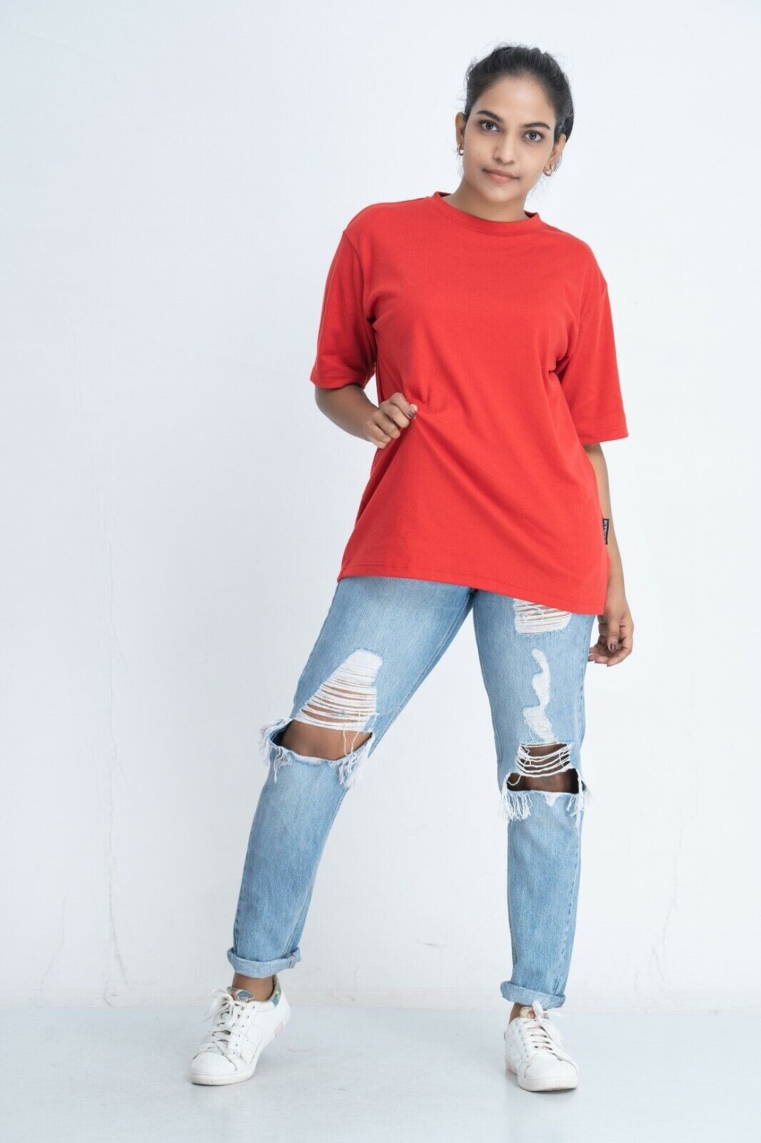 Unisex Men's Women's Red Cotton Oversize T-Shirt XXL 2XL MCWOLCOTT SRI LANKA gallery