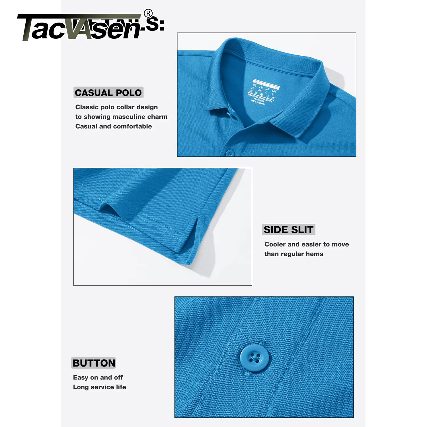 Mens Polo Shirt Short Sleeve Breathable Sports T-Shirt Summer Casual Top gallery