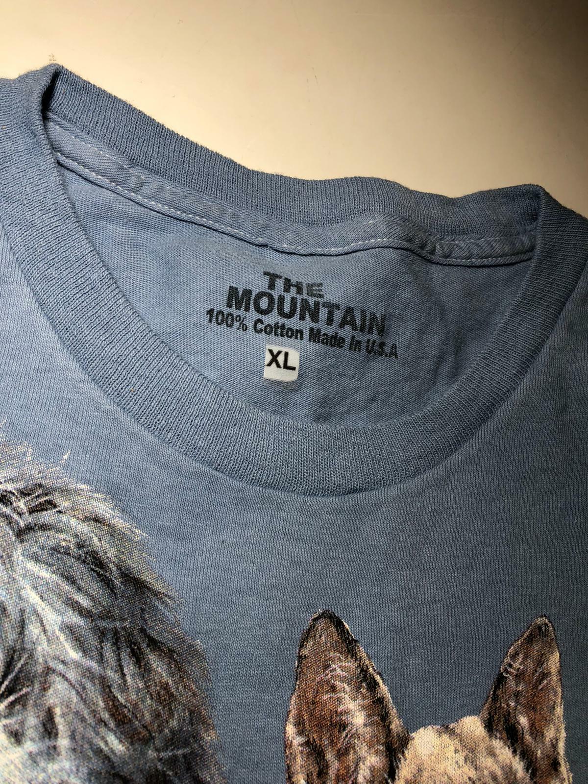 The Mountain Puppies in Grass Cute Dogs Blue Pets Cotton Animal T-Shirt S-3X gallery