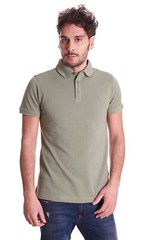 TRUSSARDI JEANS REGULAR FIT SOLID COLOR POLO SHIRT – Size S – Blue