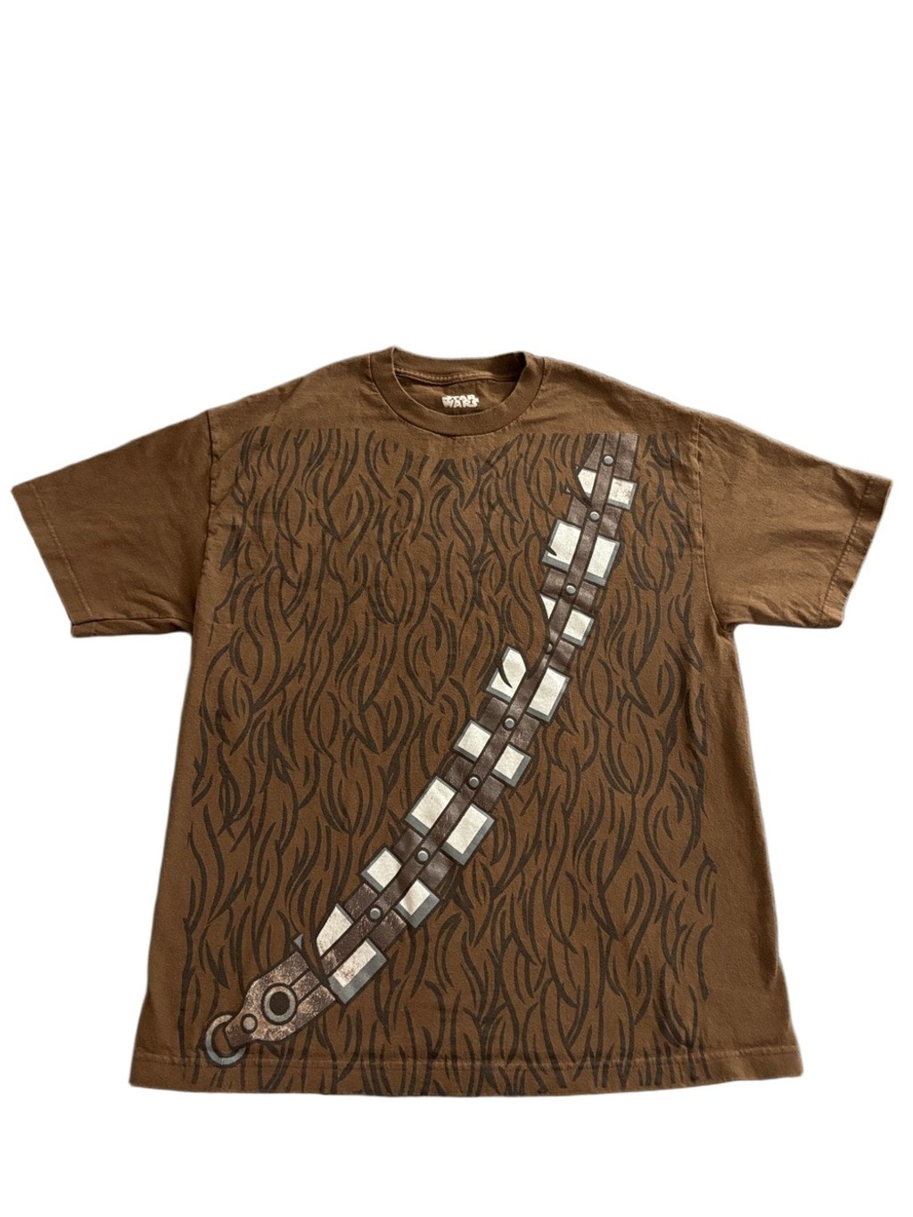 Star Wars Chewbacca Costume Graphic T Shirt Brown Adult XL Wookiee