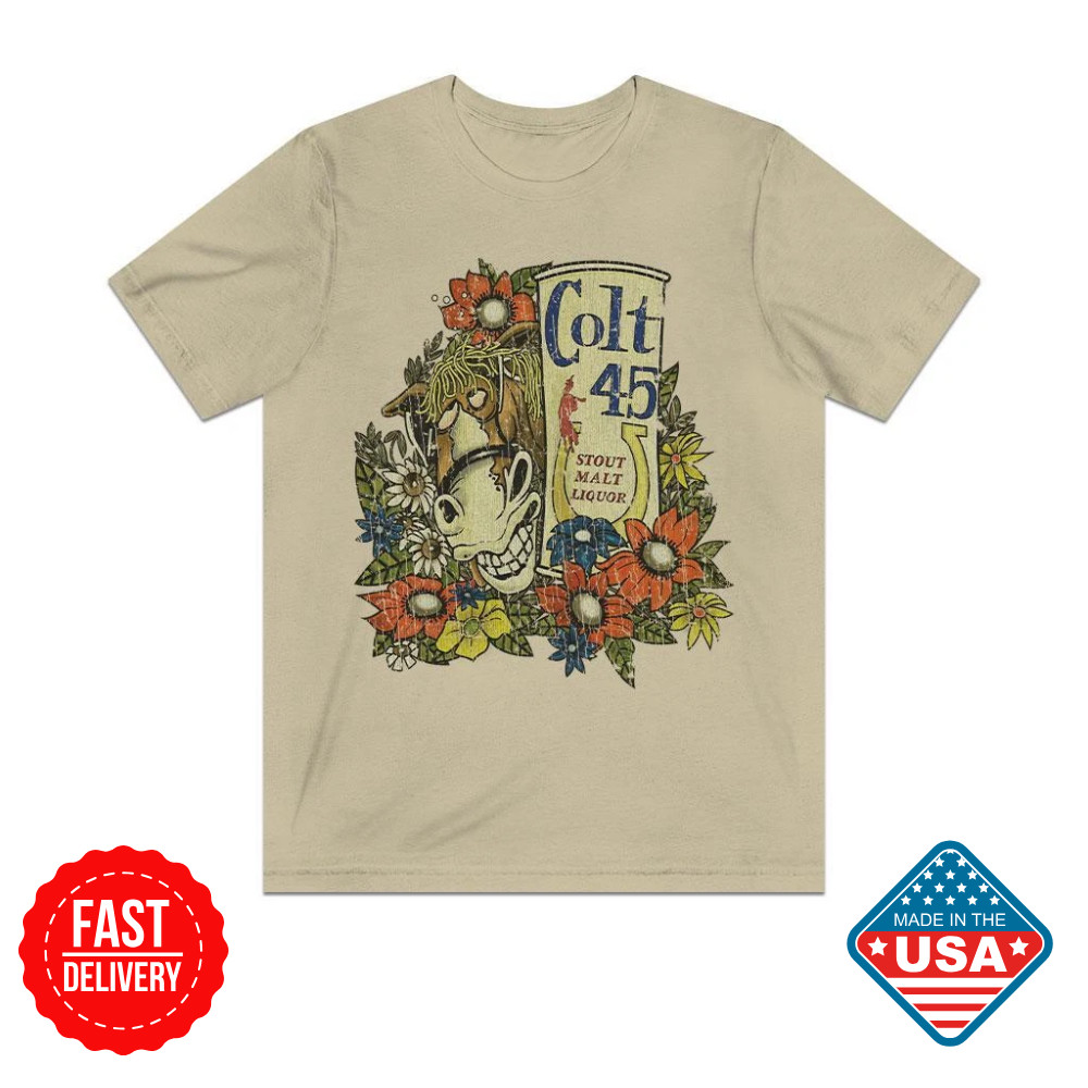 Colt 45 Party Mule 1982 Vintage Unisex T-Shirt Drinking Party T Shirt Size S-5XL gallery