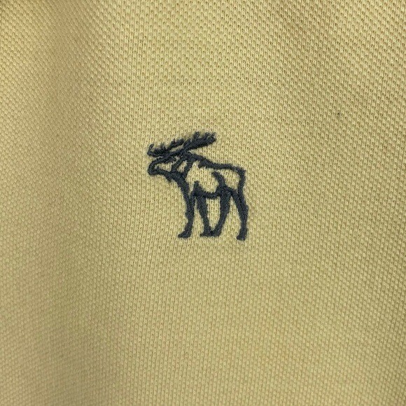 Vintage Y2K Abercrombie & Fitch Muscle Polo Tee Size Large Pale Yellow Preppy gallery